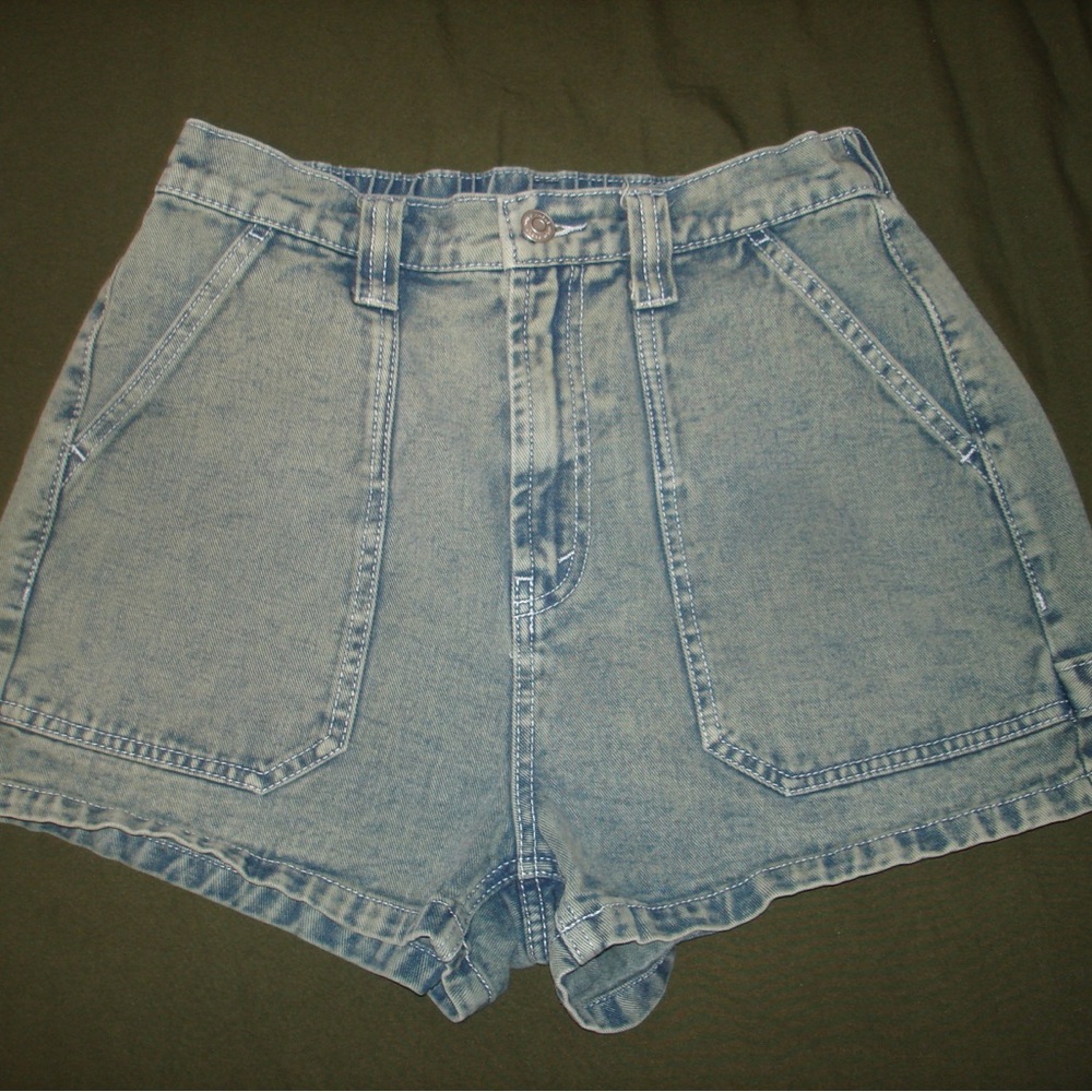 Denim High-Waisted Women's Shorts